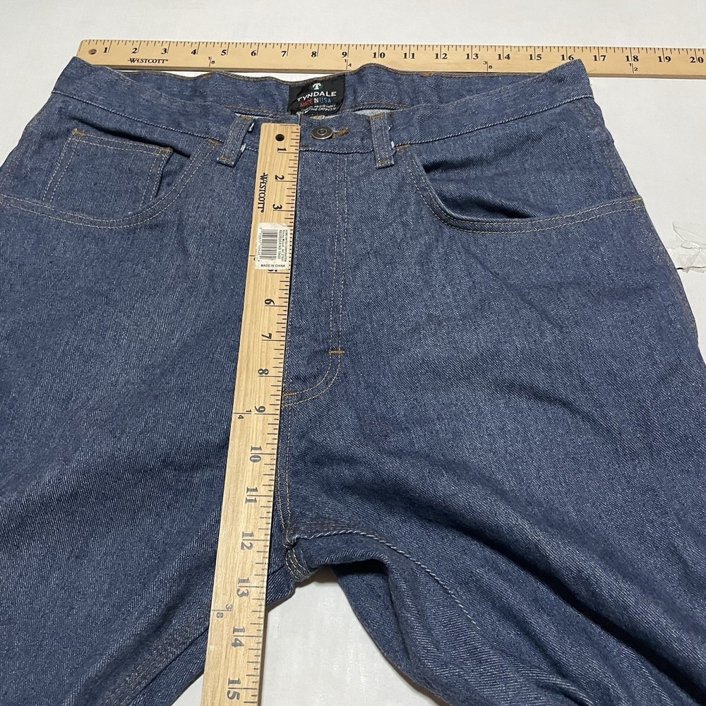 2002 Vintage Y2k Tyndale FR Womens Size 33 X 29 Denim Jeans FLAME RESISTANT USA - Picture 3 of 7